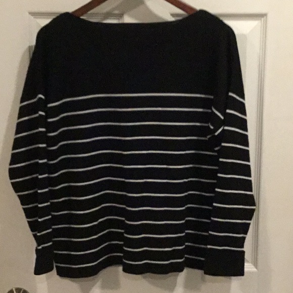 H&M Black and White Fine Knit Sweater Size M - Picture 5 of 7